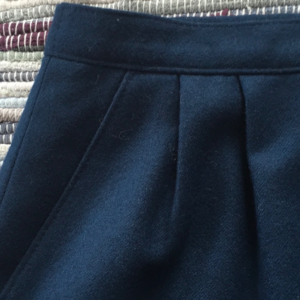 Vintage Pendleton navy wool skirt
